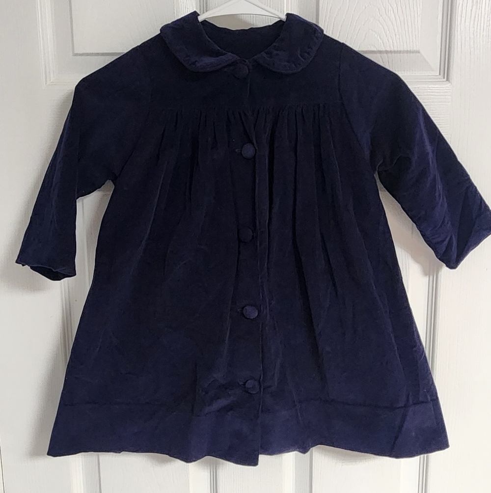 Charming Navy Kids Cape Coat